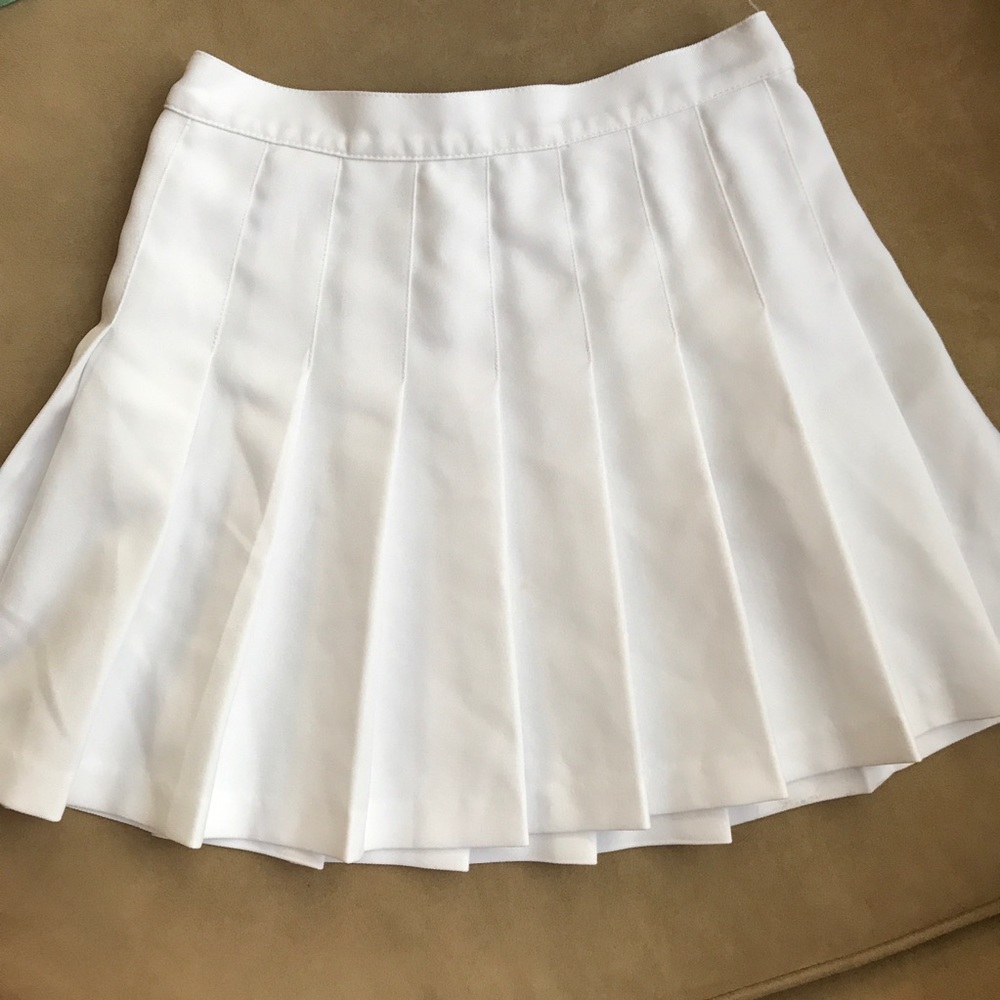 White American Apparel Tennis Skirt